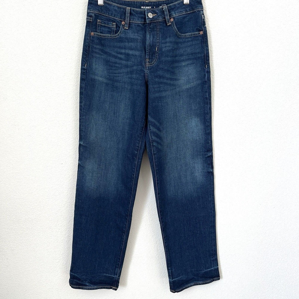 Old Navy OG Loose High Rise Jeans Dark Wash Blue Denim Size 2